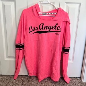 Los Angeles Hot Pink Oversized Pink Sweatshirt Size M